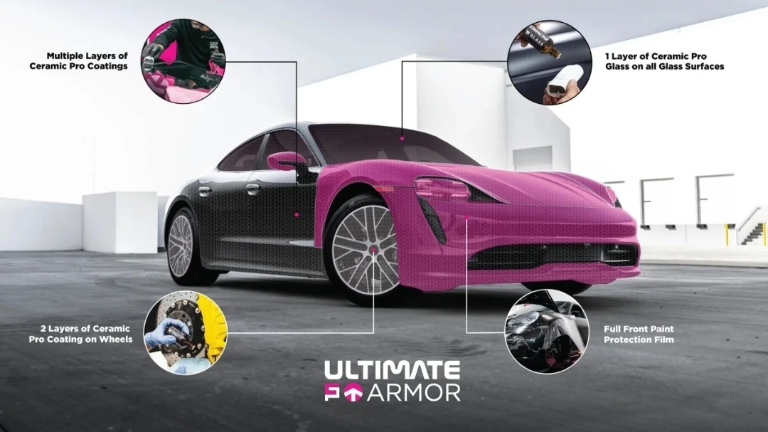 Ceramic Pro Ultimate Armor — Full Front PPF and Ceramic Coating Package
